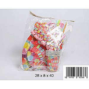 Happy Birthday Festive Set Tableware and Accessories