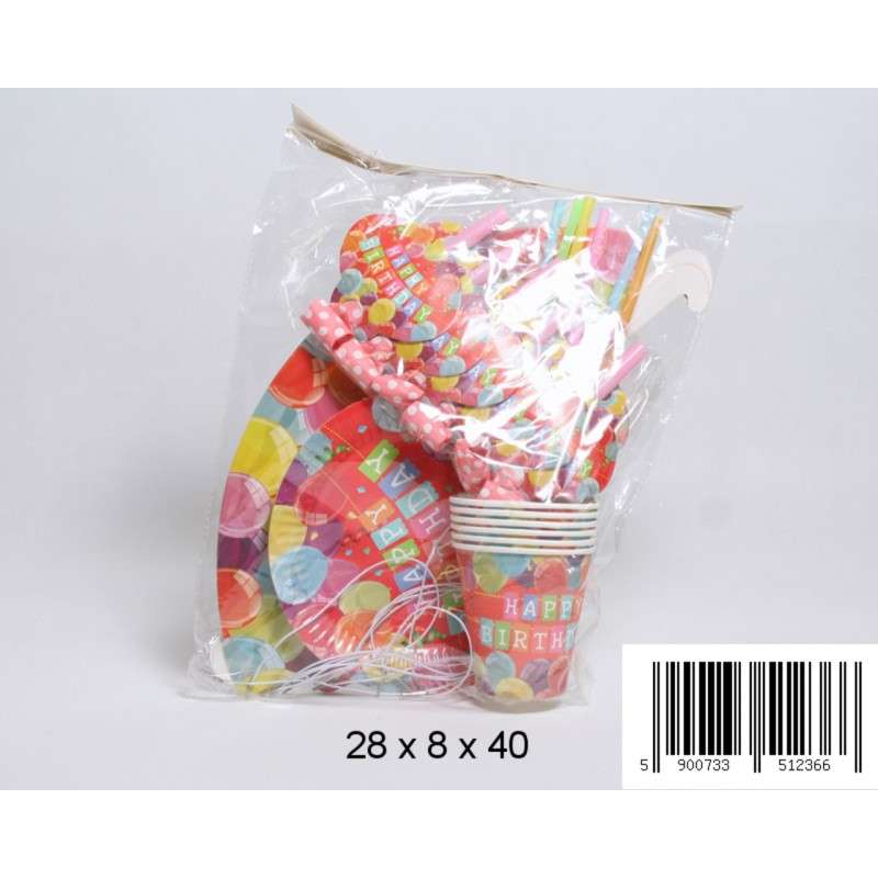 Happy Birthday Festive Set Tableware and Accessories
