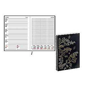 A5 Daily Planner 2024 QUADRO TREND flowers