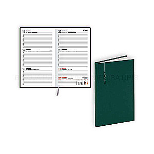 Pocket calendar A6 2024 POCKET, balacon flex, green
