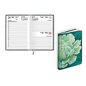 Pocket Calendar/Diary A6 2024 MONO FLEX, laminated cover, contrast