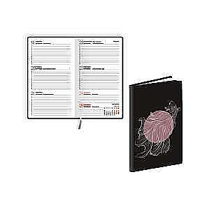 Pocket Calendar / A6 2024 POCKET FLEX Daily Planner, Laminated, Black
