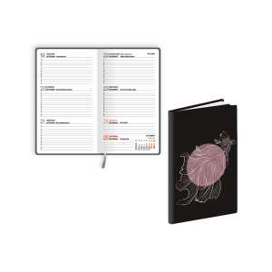 Pocket Calendar / A6 2024 POCKET FLEX Daily Planner, Laminated, Black