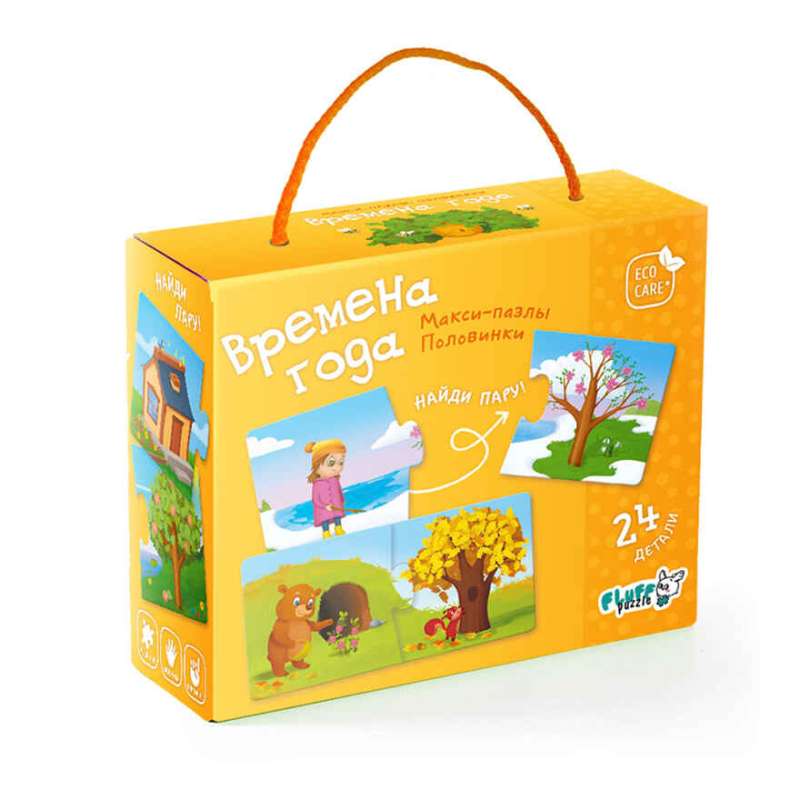 Maxi-puzzles. Halves. Seasons. 24 pieces
