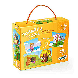 Maxi-puzzles. Halves. Seasons. 24 pieces
