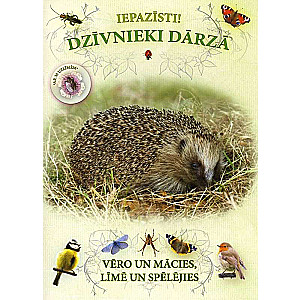 Meet!Animals in the garden, observe and learn, stick...