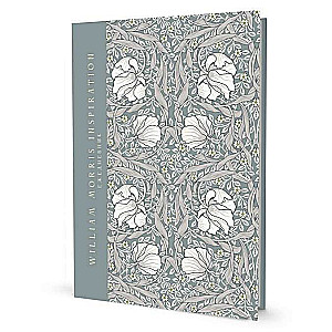 William Morris Inspiration Diary Mint with White Flowers