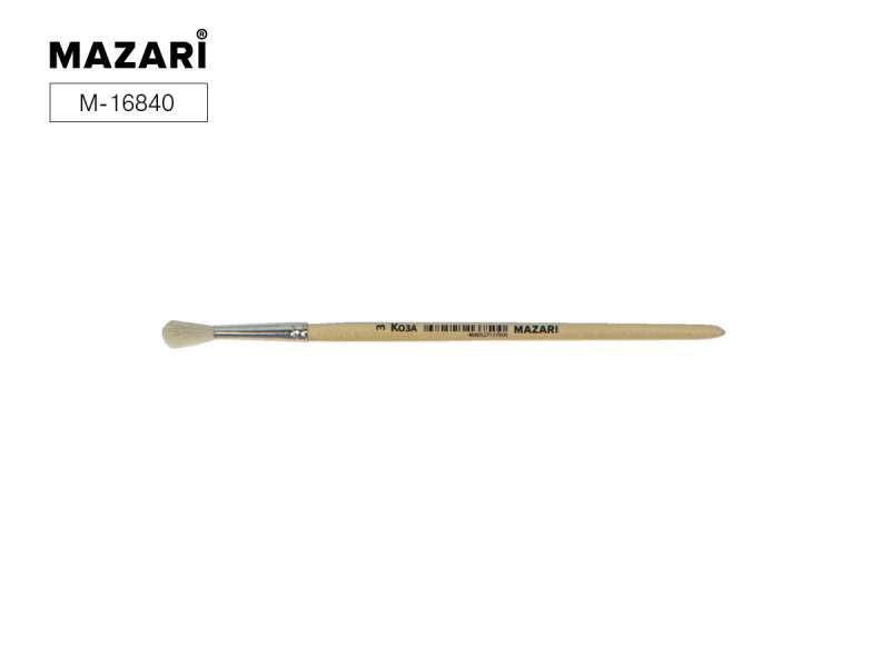 Artist brush, goat hair, No.3, round
