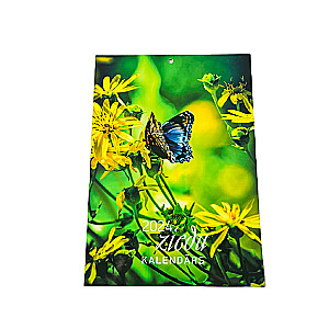 Sienas kalendārs 2024 Ziedu kalendārs A4