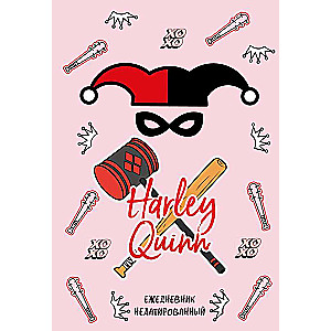 Harley Quinn. Undated Daily Planner A5, 72 sheets.