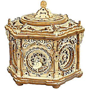 Wooden 3D Puzzle ROBOTIME - Music Box Secret Garden, 315 Pieces