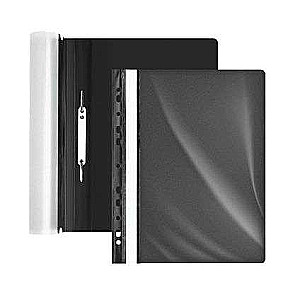 A4 FOROFIS 0.13/0.17mm black matte fastener folder with perforation