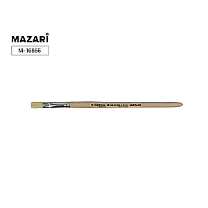 Art brush, bristle, No. 6, flat