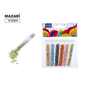 Bead set, 6 colors x 7 g, 4 mm