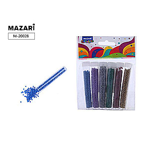 Bead set, 6 colors x 7 g, 2 mm