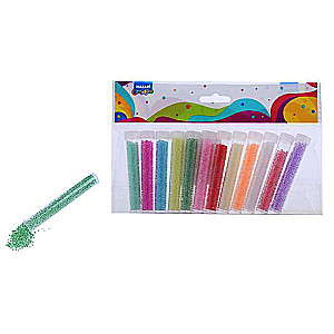 Bead set, 12 colors x 7 g, 2 mm