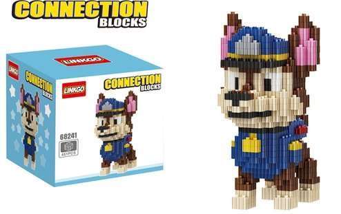 Constructor/Mosaic 3D LINKGO Paw Patrol, 451 pcs, 130x67mm