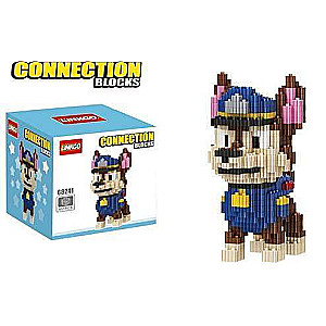 Constructor/Mosaic 3D LINKGO Paw Patrol, 451 pcs, 130x67mm