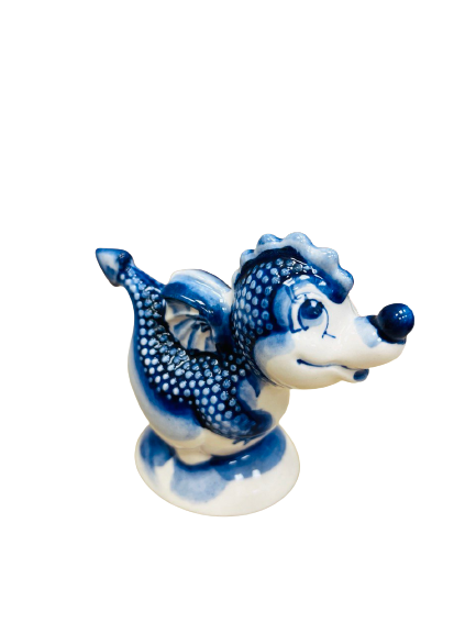 Porcelain Figure 8x6.5cm Dragon - Danila