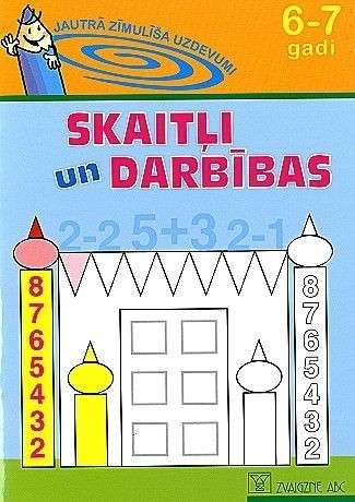 Jolly Crayon's Tasks: Numbers and Operations for 6-7 Years Old