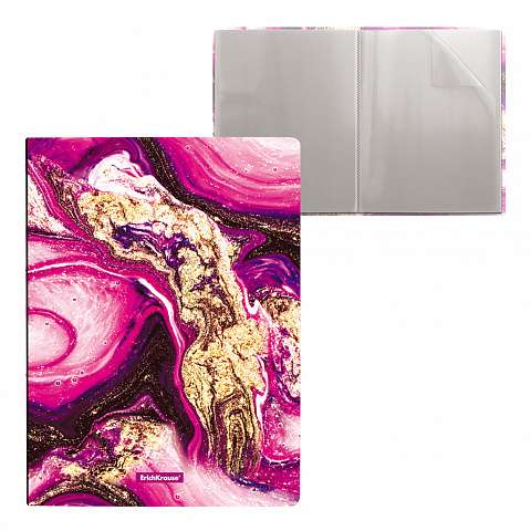 ErichKrause® Marble Amethyst Plastic File Folder, with 20 Pockets, A4