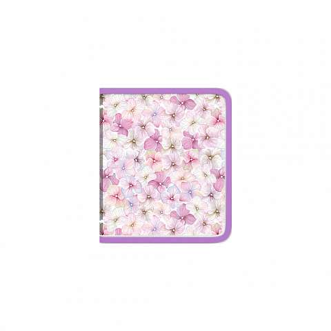 Zippered plastic folder for notebooks ErichKrause® Phloxes, A5+