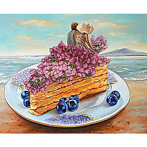 Numbered Paintings 30x40 cm Blueberry Cake, 19 colors, item 4