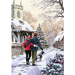 Paint by Numbers 30x40 cm Christmas Walk, 20 colors, level 4