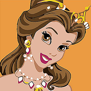 Numbered Painting 20x20 cm Belle, 10 colors, no. 4