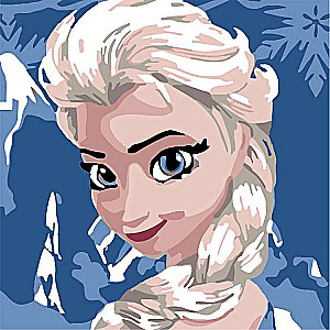 Paint by Numbers 20x20 cm Frozen - Elsa, 10 colors, cut 4