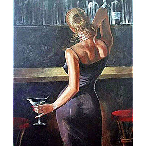 Numbered paintings 30x40 cm In the bar, 20 colors, torn 4