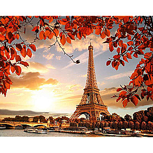 Numbered Painting 30x40 cm Eiffel Tower, 20 colors, torn 4