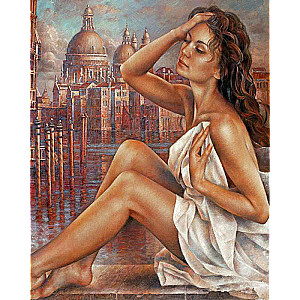 Numbered Painting 30x40 cm Beauty of Turkey, 20 colors, 4 pieces