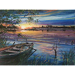Paint by Numbers 30x40 cm Dawn on the Lake, 20 colors, item 4