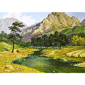 Paint by Numbers 30x40 cm Autumn in the Mountains, 20 colors, set 4