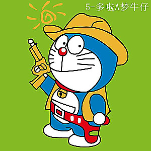 Numbered Painting 20x20 cm Doraemon, 6 colors, level 4