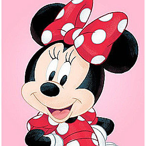 Paint by numbers 20x20 cm Minnie Mouse, 8 colors, torn 4