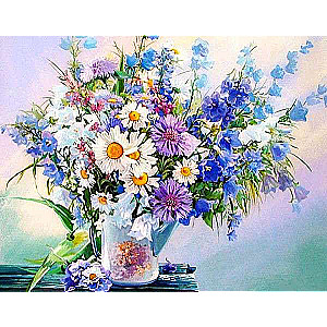 Paint by Numbers 30x40 cm Summer Bouquet, 20 colors, set 4