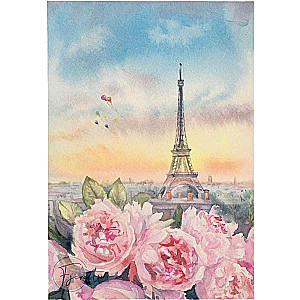 Diamond mosaic 30x40 cm Peonies. Paris, 26 colors, collection 4
