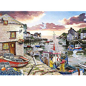 Diamond Mosaic 30x40 cm Fishing Village, 26 colors, 4 levels