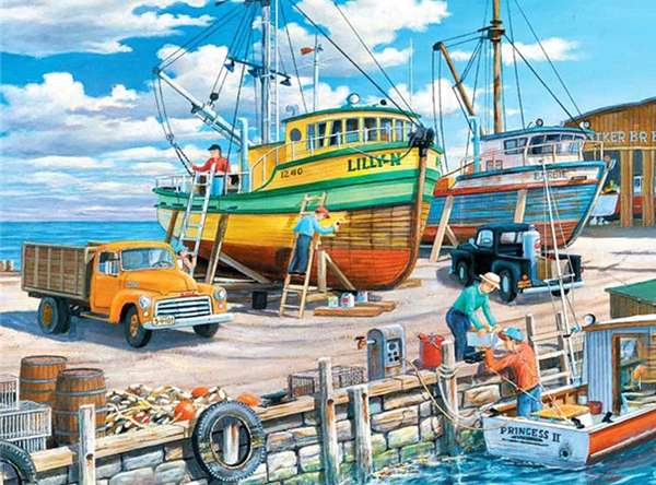 Diamond Mosaic 30x40 cm Fisherman's Wharf, 28 colors, 4 levels