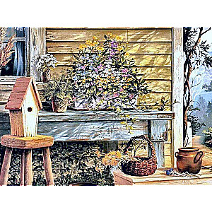 Diamond painting 30x40 cm Country yard, 28 colors, level 4