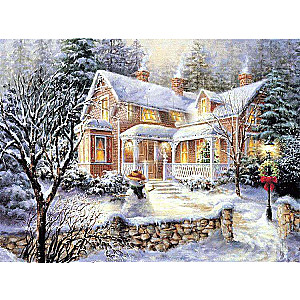 Diamond Mosaic 30x40 cm Christmas House, 24 colors, edition 4