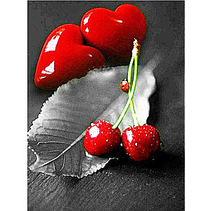 Diamond Mosaic 30x40 cm Cherry Love, 26 colors, AB 4