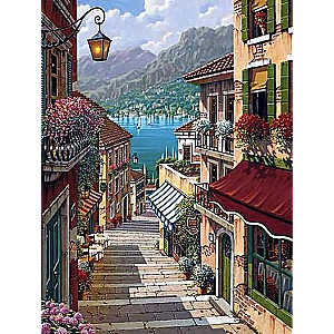 Diamond Mosaic 30x40 cm Italian Streets, 26 colors, level 4