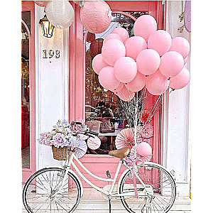 Diamond mosaic 30x40 cm Bicycle with balloons, 26 colors, level 4