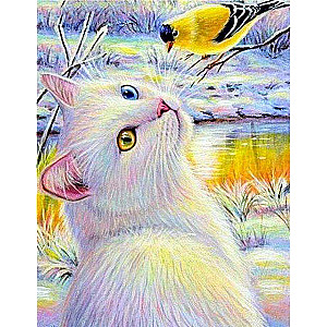 Diamond mosaic 30x40 cm Mickey Moon, 24 colors, set 4