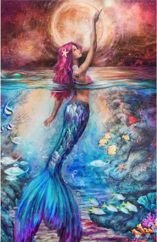 Diamond Mosaic 30x40 cm Little Mermaid, 26 colors, level 4