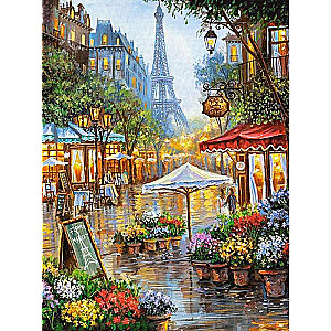 Diamond mosaic 30x40 cm Spring Paris, 25 colors, cut 4