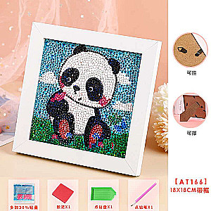 Diamond Mosaic 15x15 cm with Panda Photo Frame